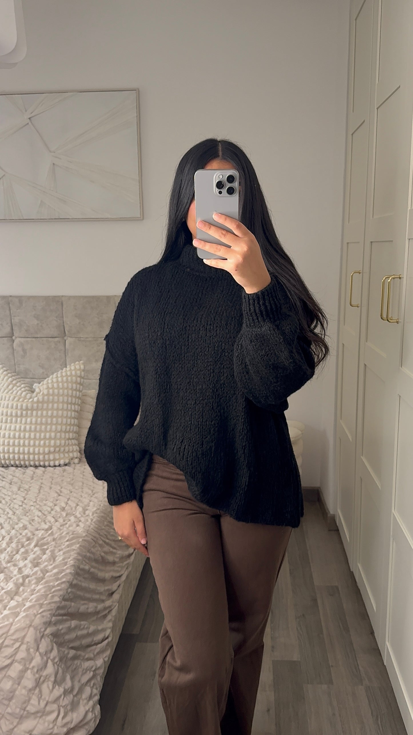 Pull en laine - Noir