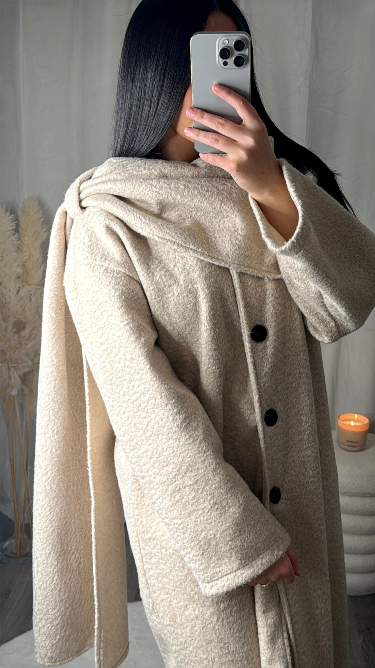 Manteau cape - Beige