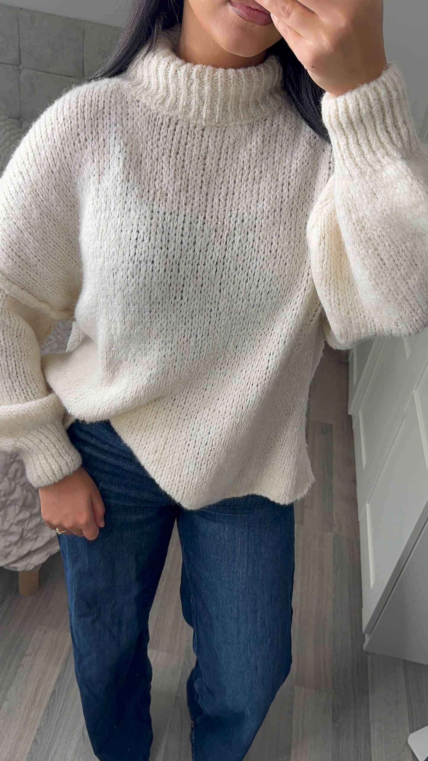 Pull en laine - Beige
