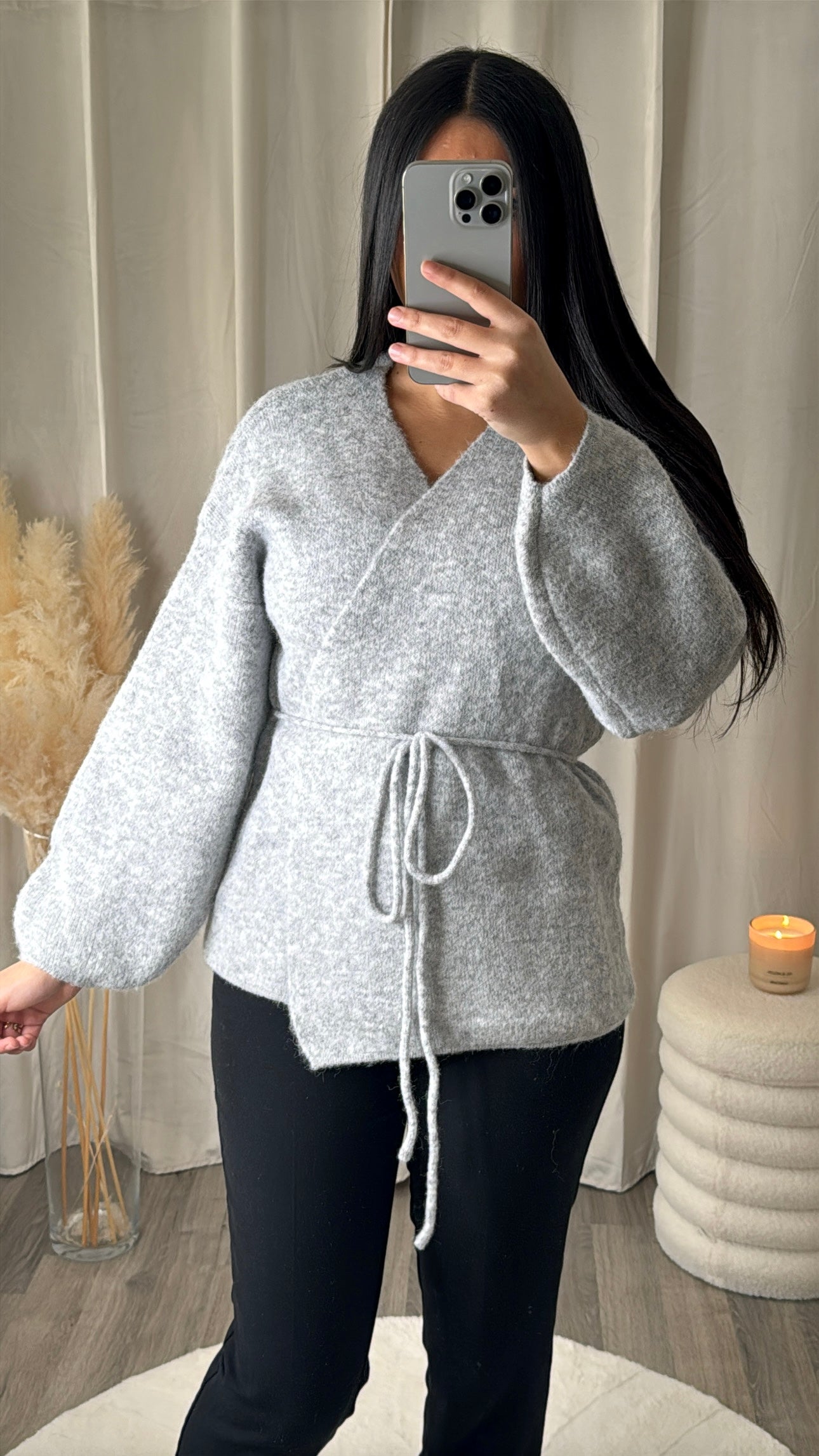 Cardigan luna - Gris