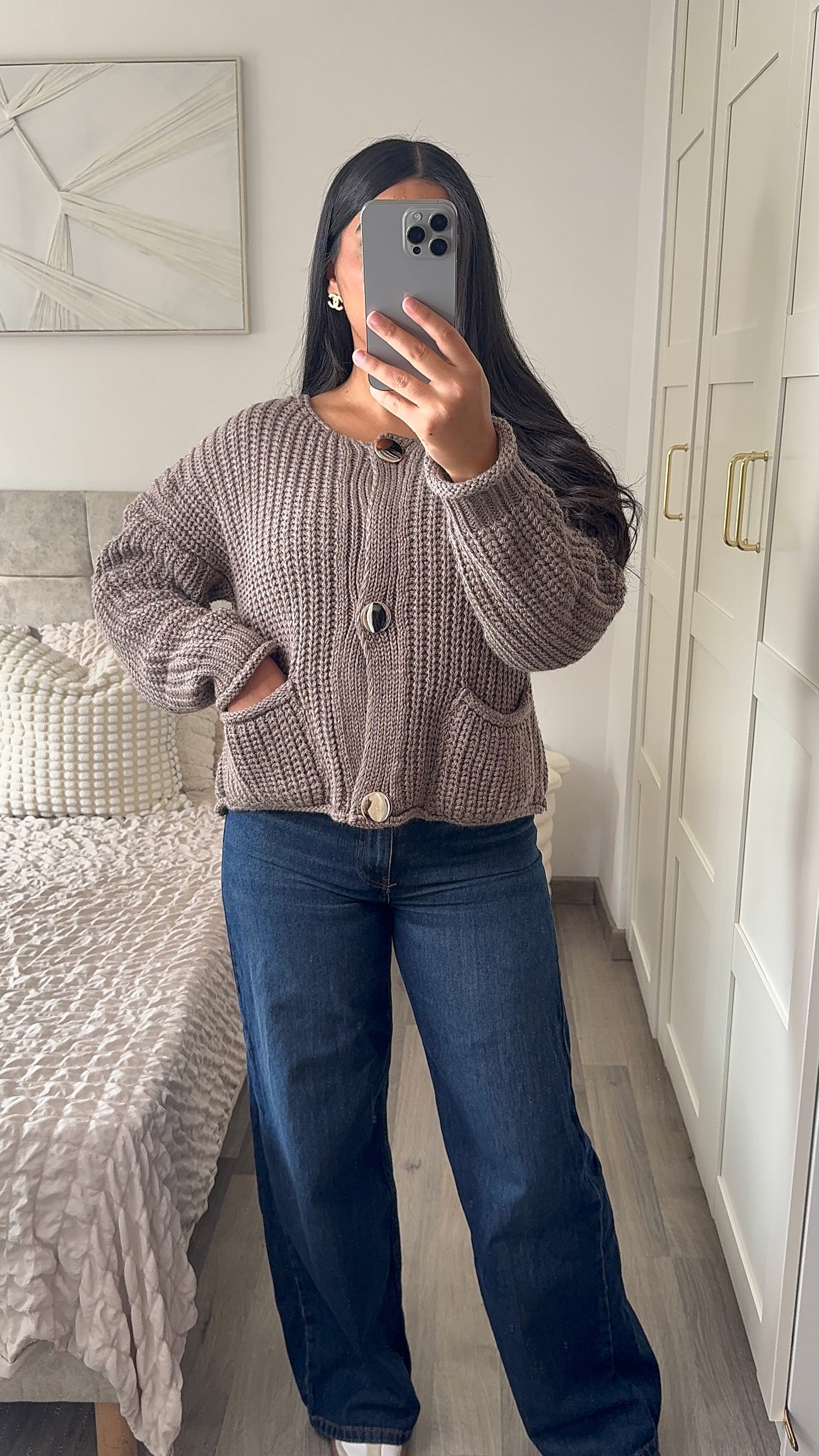 Cardigan shana - Taupe
