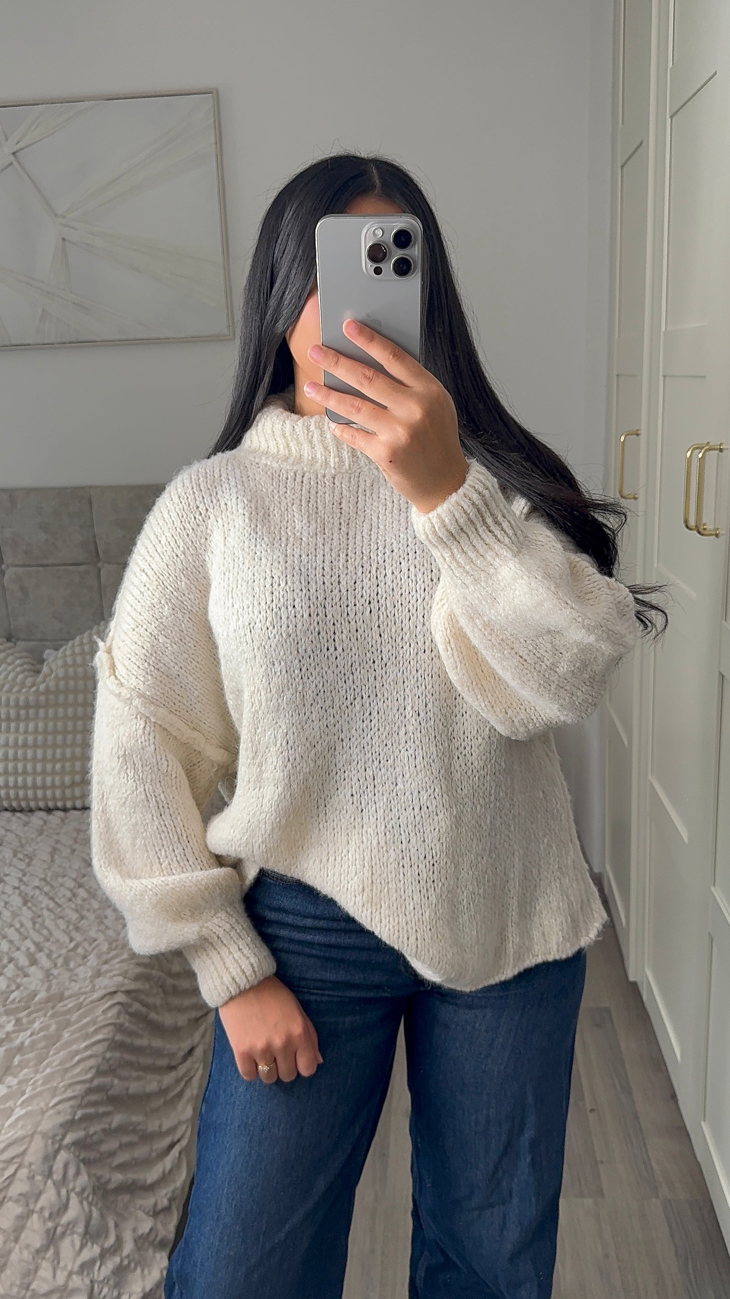 Pull en laine - Beige