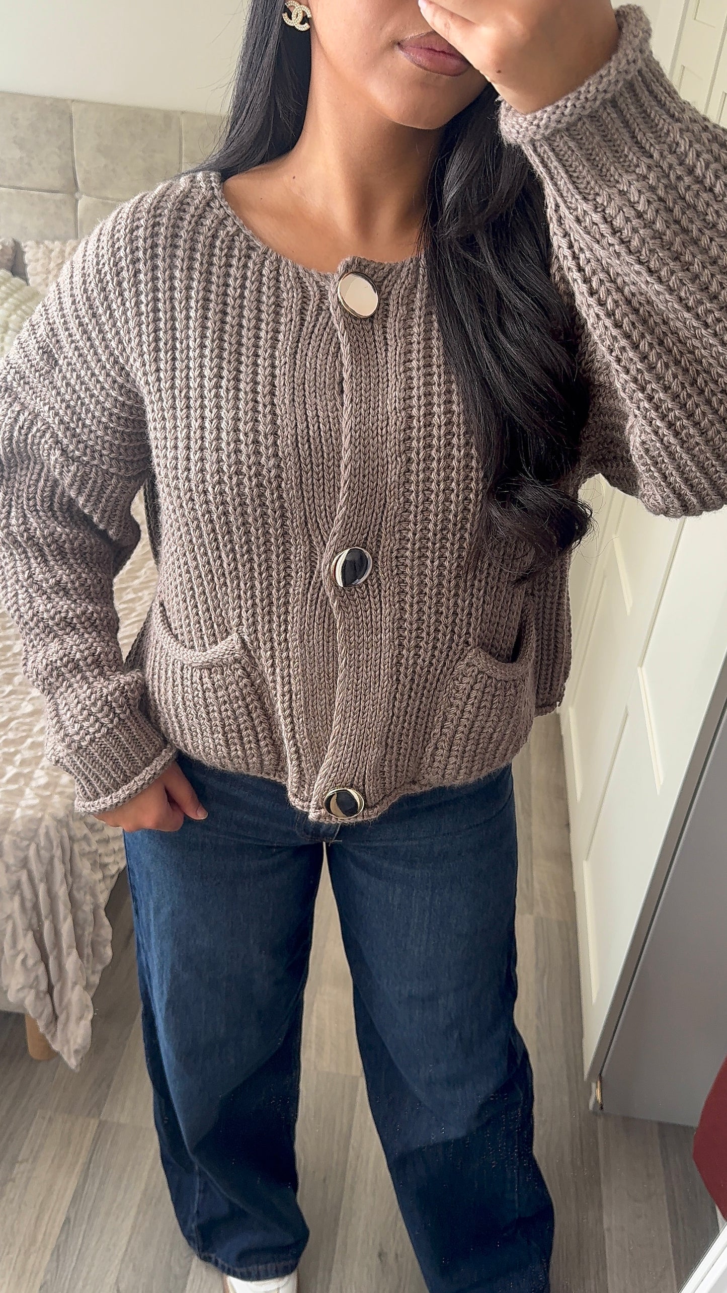 Cardigan shana - Taupe