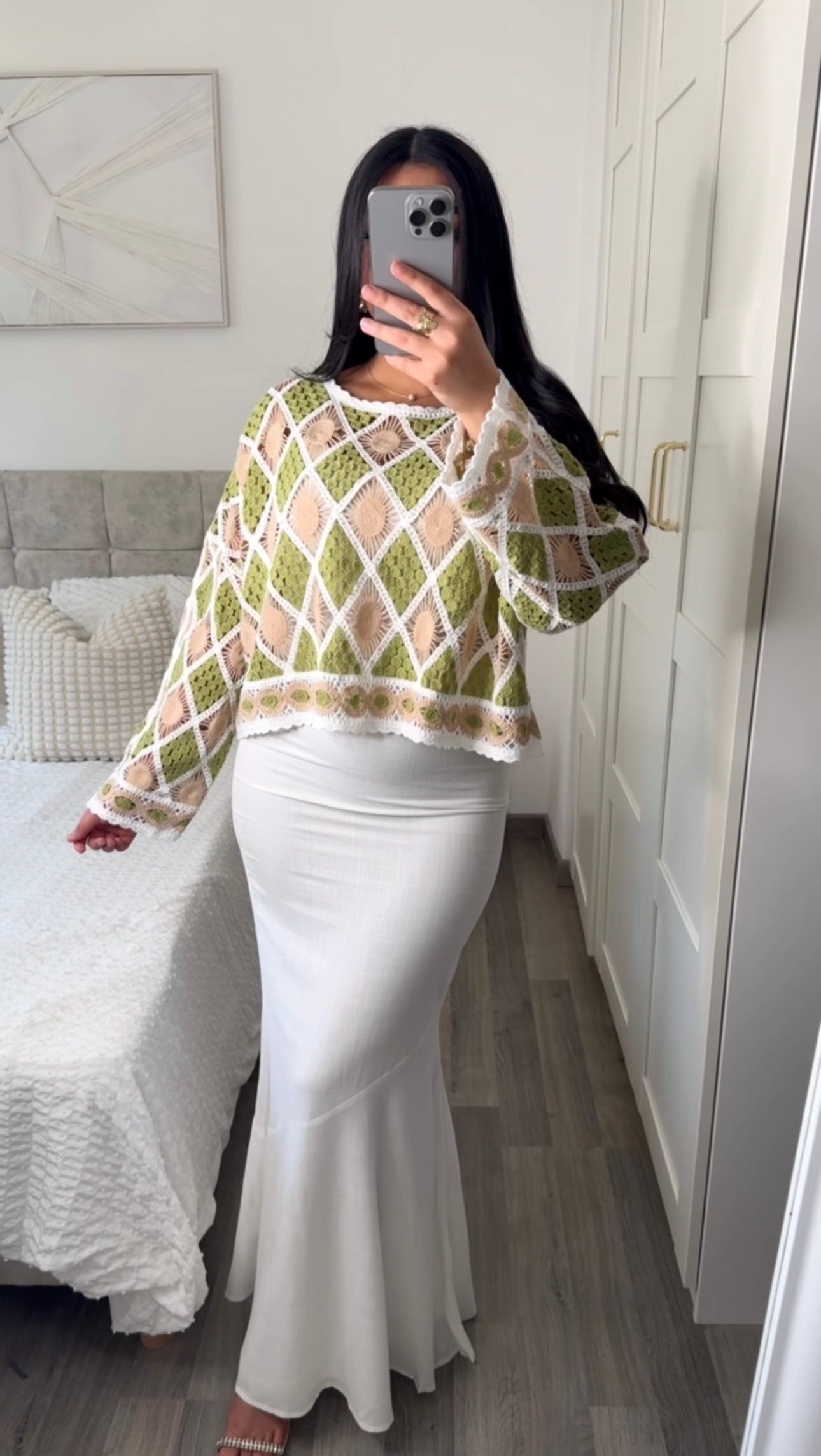 Pull Crochet - Vert