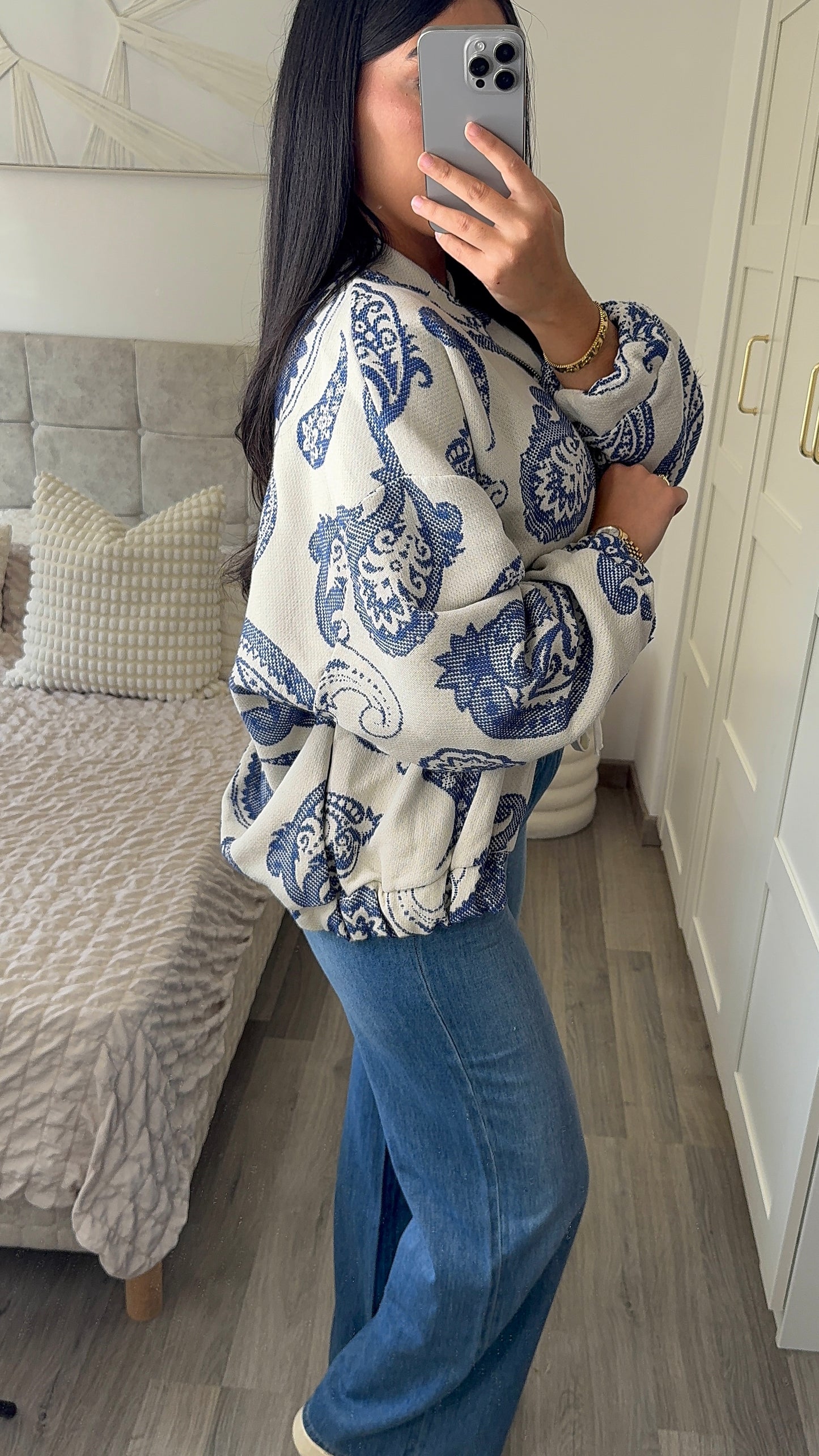 Veste bombers - bleu