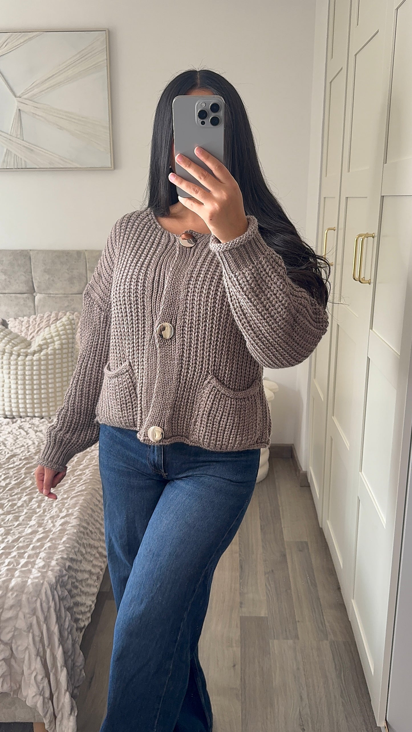 Cardigan shana - Taupe