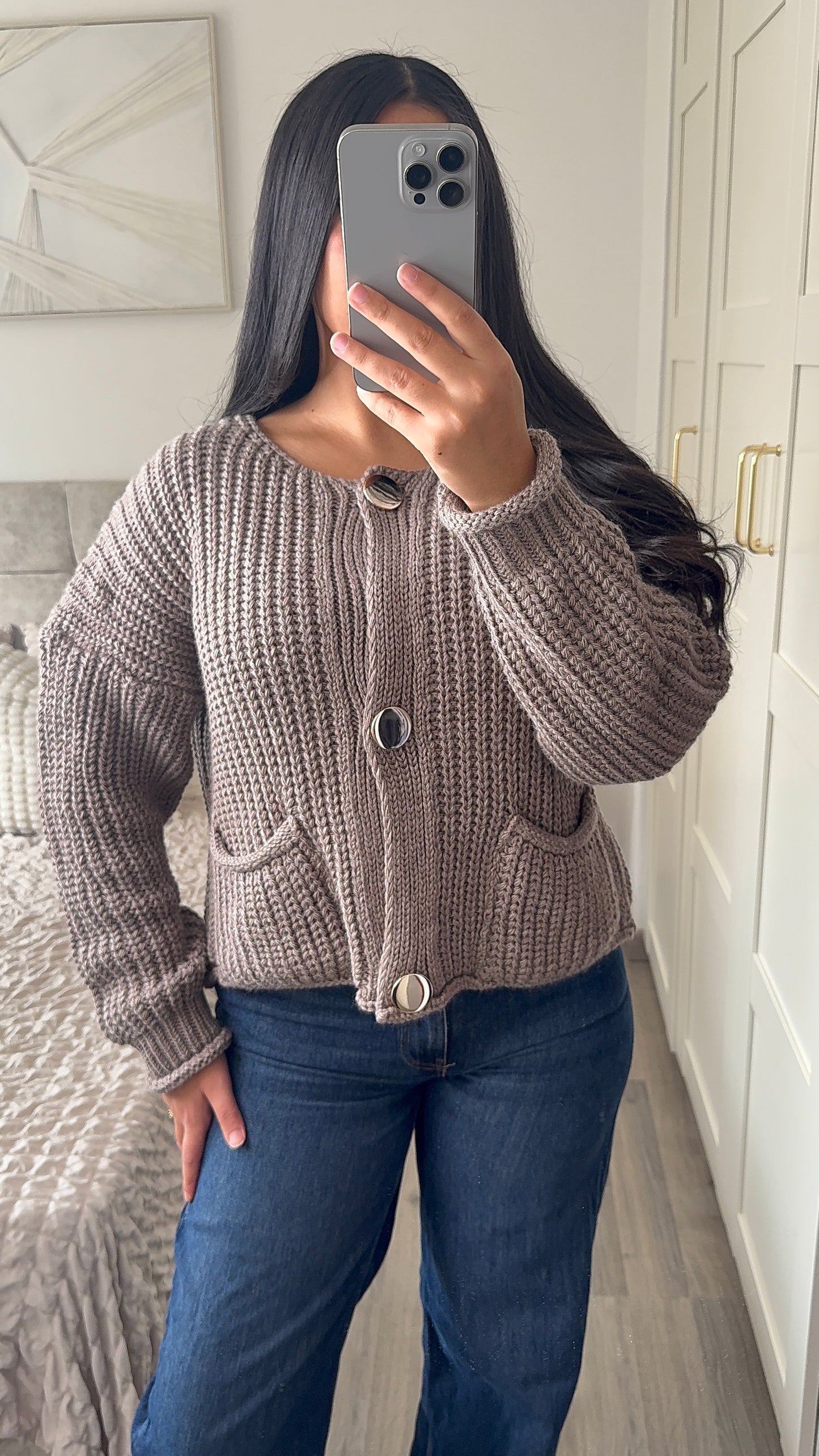 Cardigan shana - Taupe