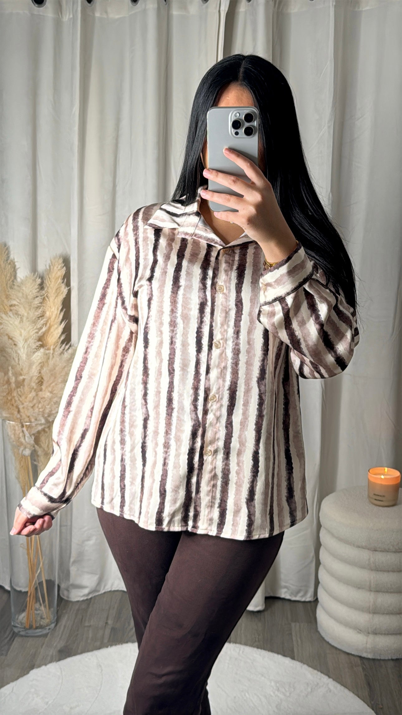 Chemise alia - Marron/beige
