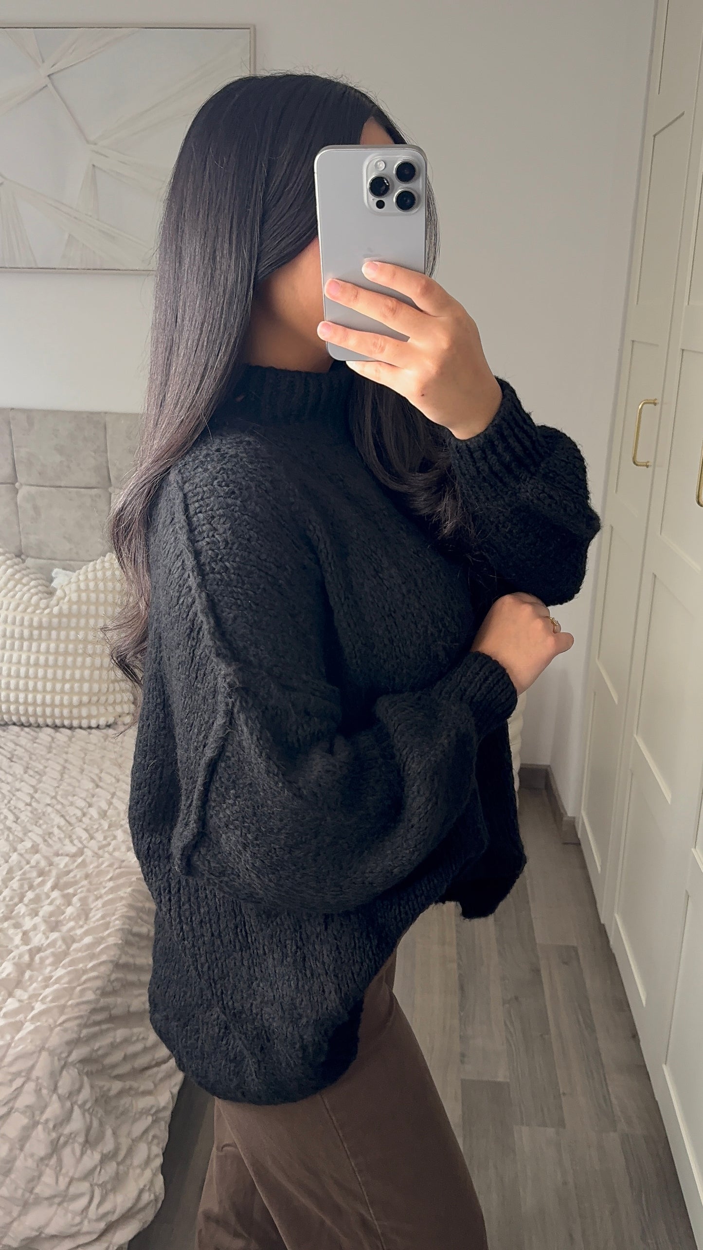 Pull en laine - Noir