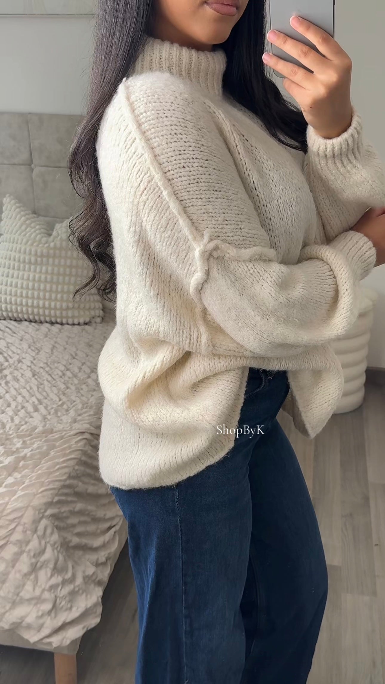 Pull en laine - Beige