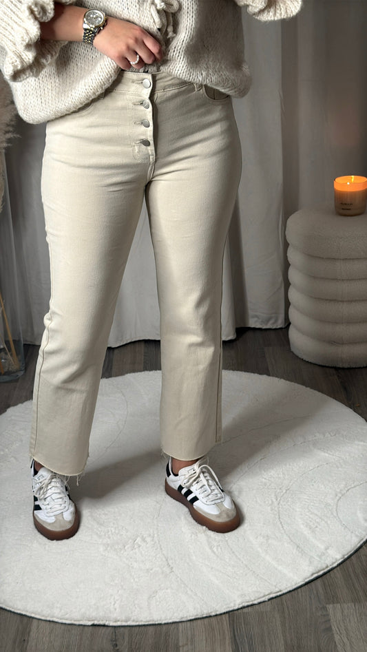 Mom fit - beige