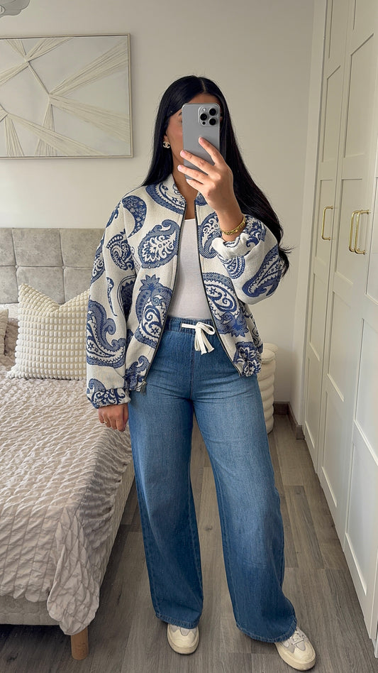 Veste bombers - bleu