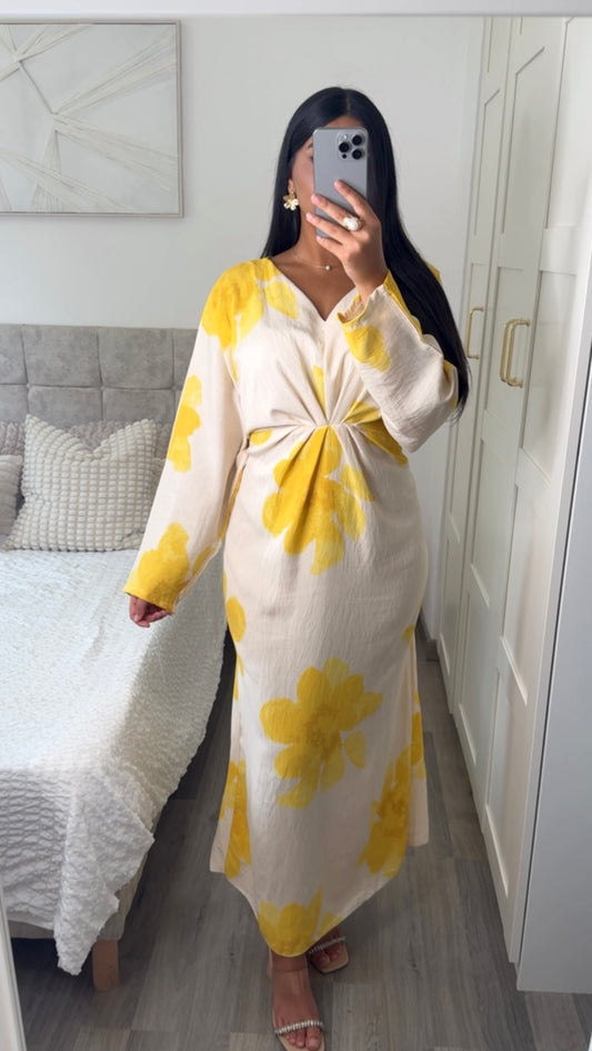 Robe Flora - Jaune