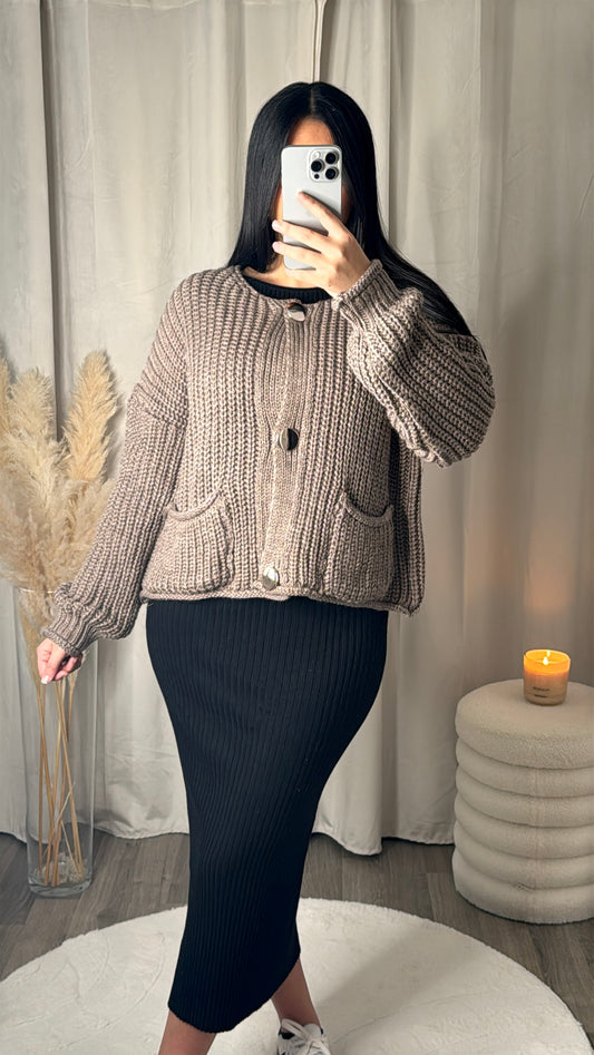 Cardigan shana - Taupe